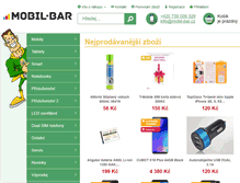 Tablet Screenshot of mobil-bar.cz